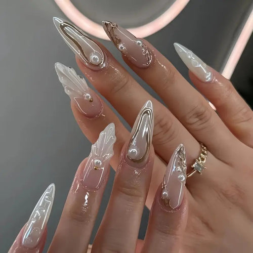Premium dekorative Press-On Nagelverlängerungen Karnz
