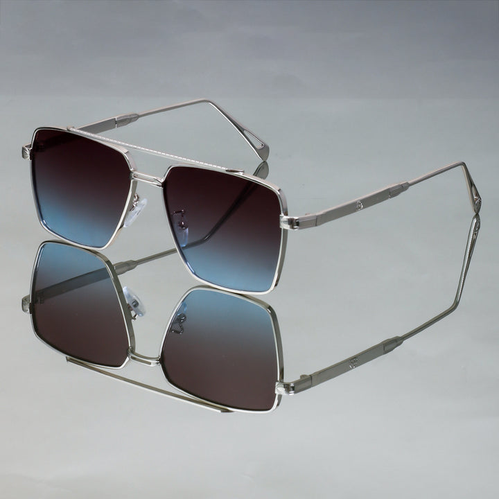 Damen oversized Sonnenbrille mit elegantem Metallrahmen Karnz