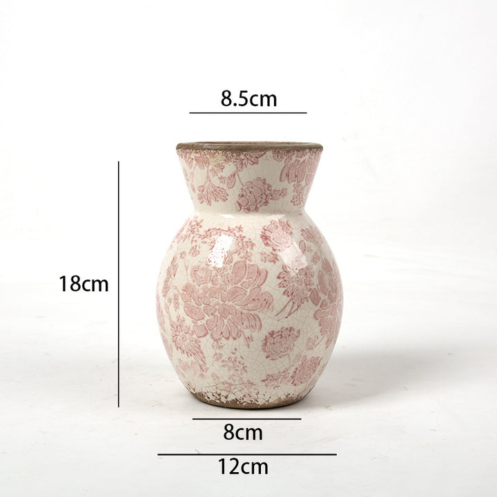 Florale Keramikvase Karnz