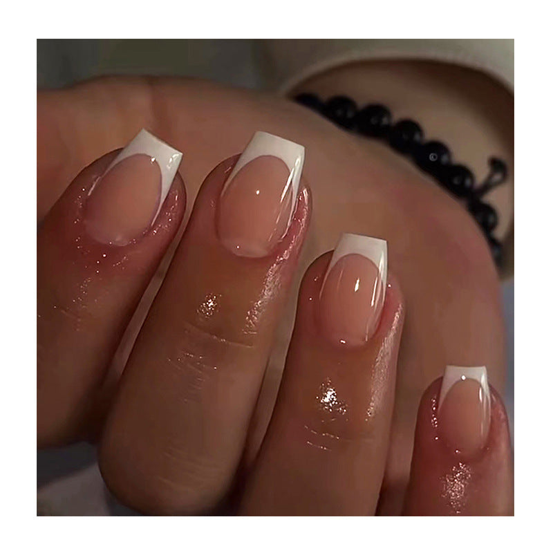 Elegante französische Spitze Acryl-Nagelverlängerungen
