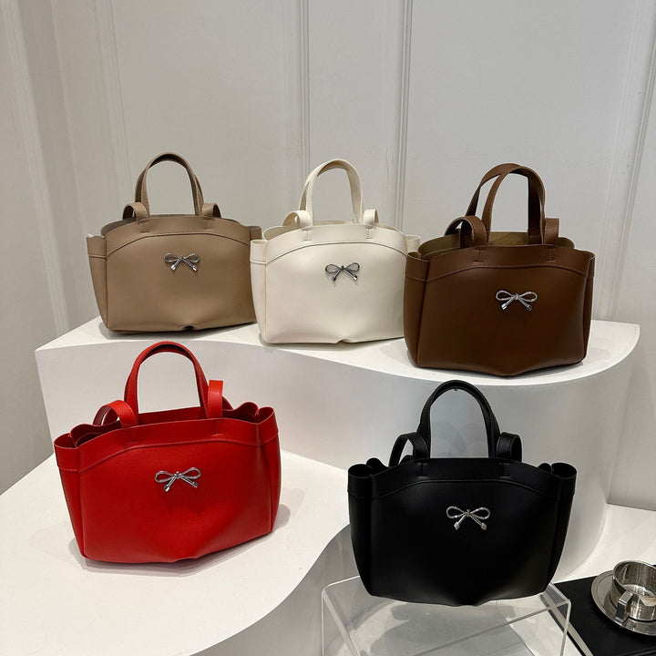 Elegante Bogen-Akzent Handheld Tote Bag Karnz