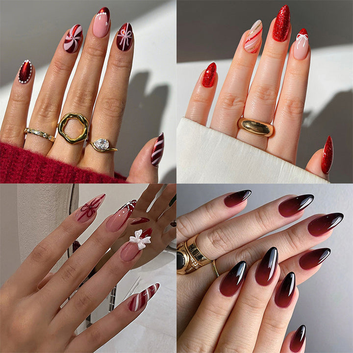 Gradient Style Press-On Nails mit Schließset Karnz