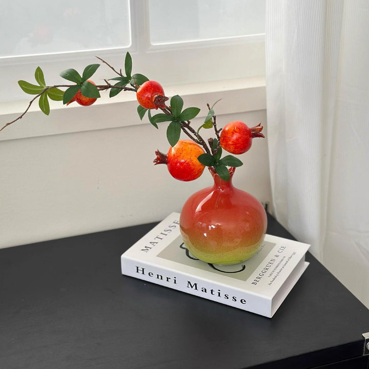 Granatapfel Keramik Vase Ornament