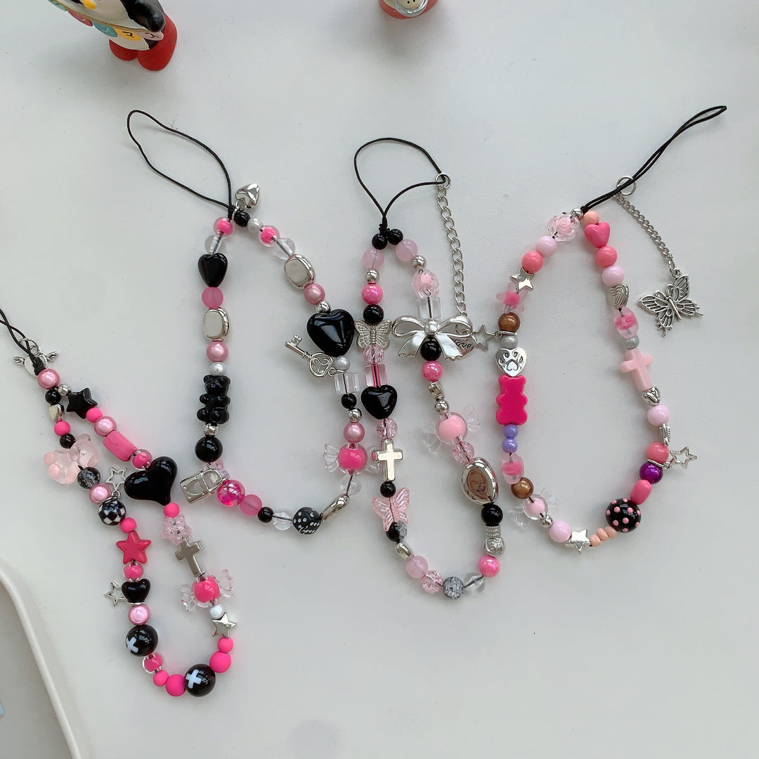 Farbenfrohes Perlen Charm Armband Karnz