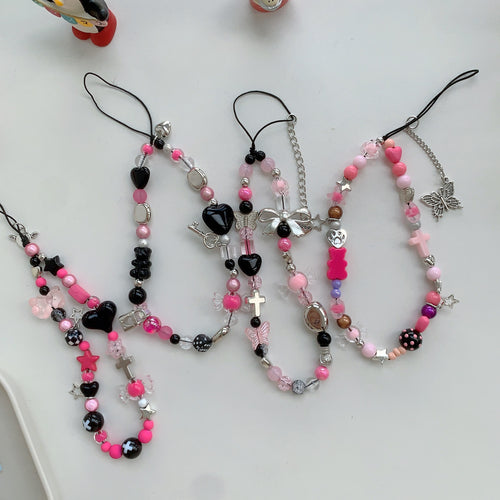 Farbenfrohes Perlen Charm Armband Karnz