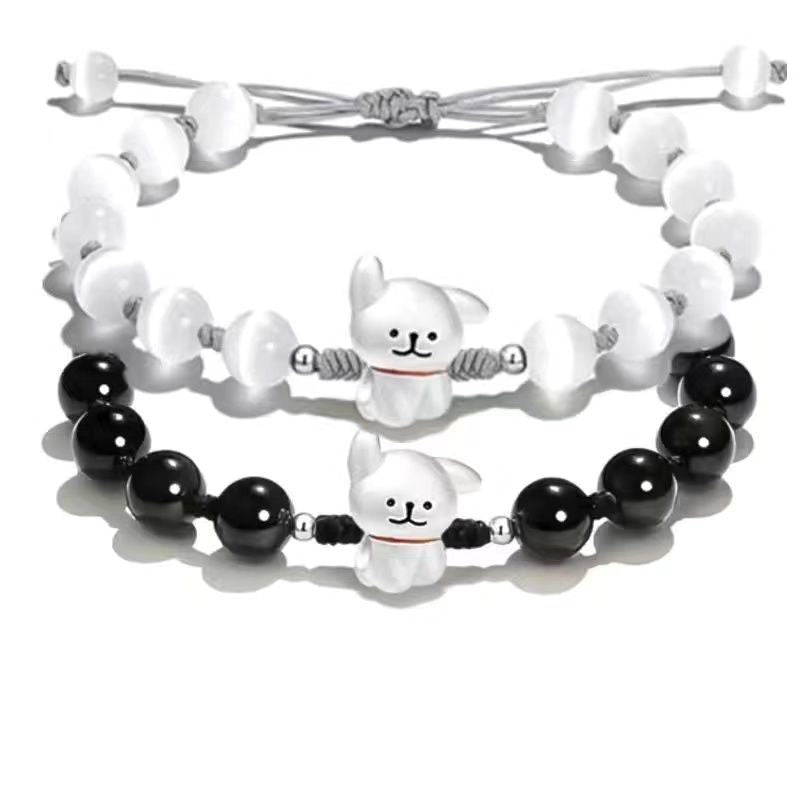 Verstellbares süßes Hund Charm Armband Karnz