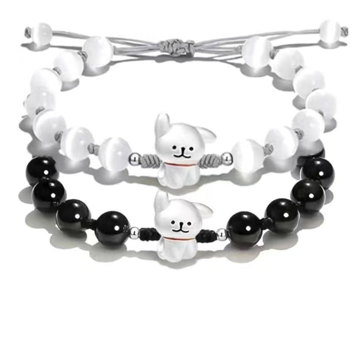 Verstellbares süßes Hund Charm Armband Karnz