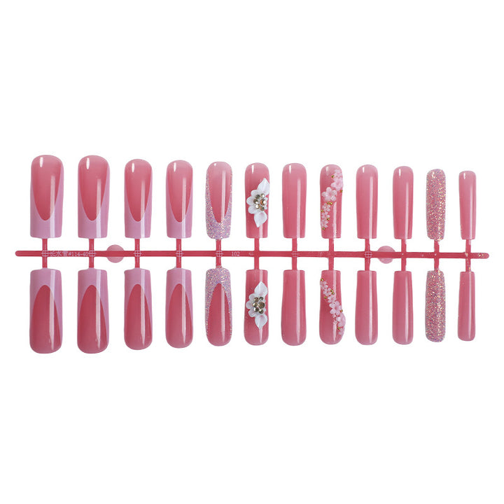 Elegantes Floral Press-On Nagelkunstset Karnz 1788496102