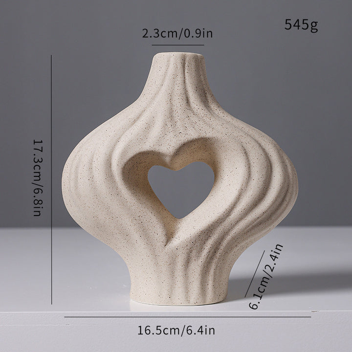 Künstlerische Herzförmige Dekorative Vase
