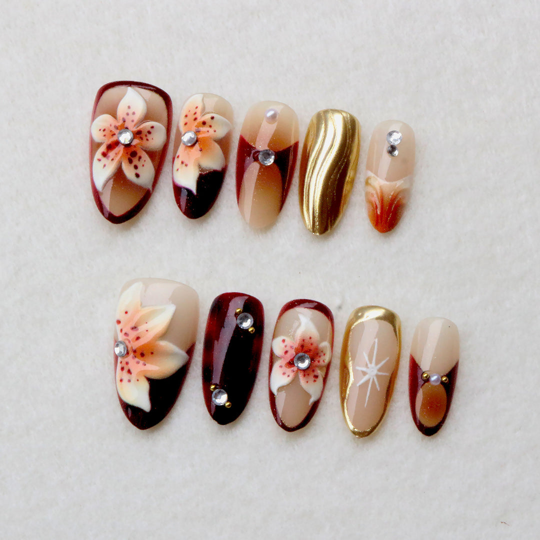 Dekorative Nagelkunst
