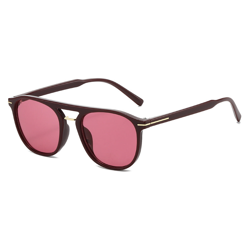 Moderne geometrische Rahmen-Sonnenbrille Karnz