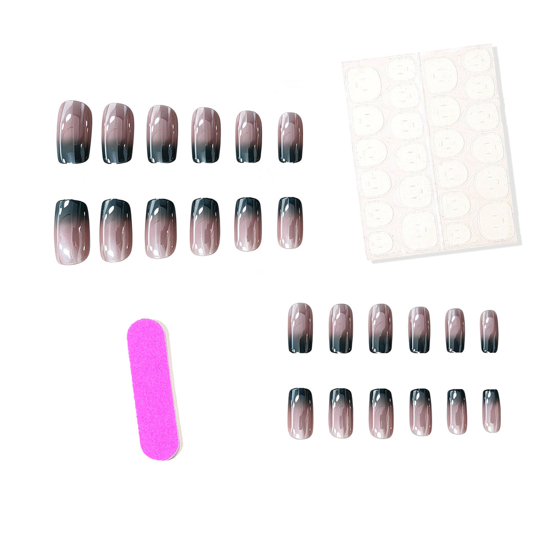 Premium Glänzende Ombre Nagelverlängerungen Karnz