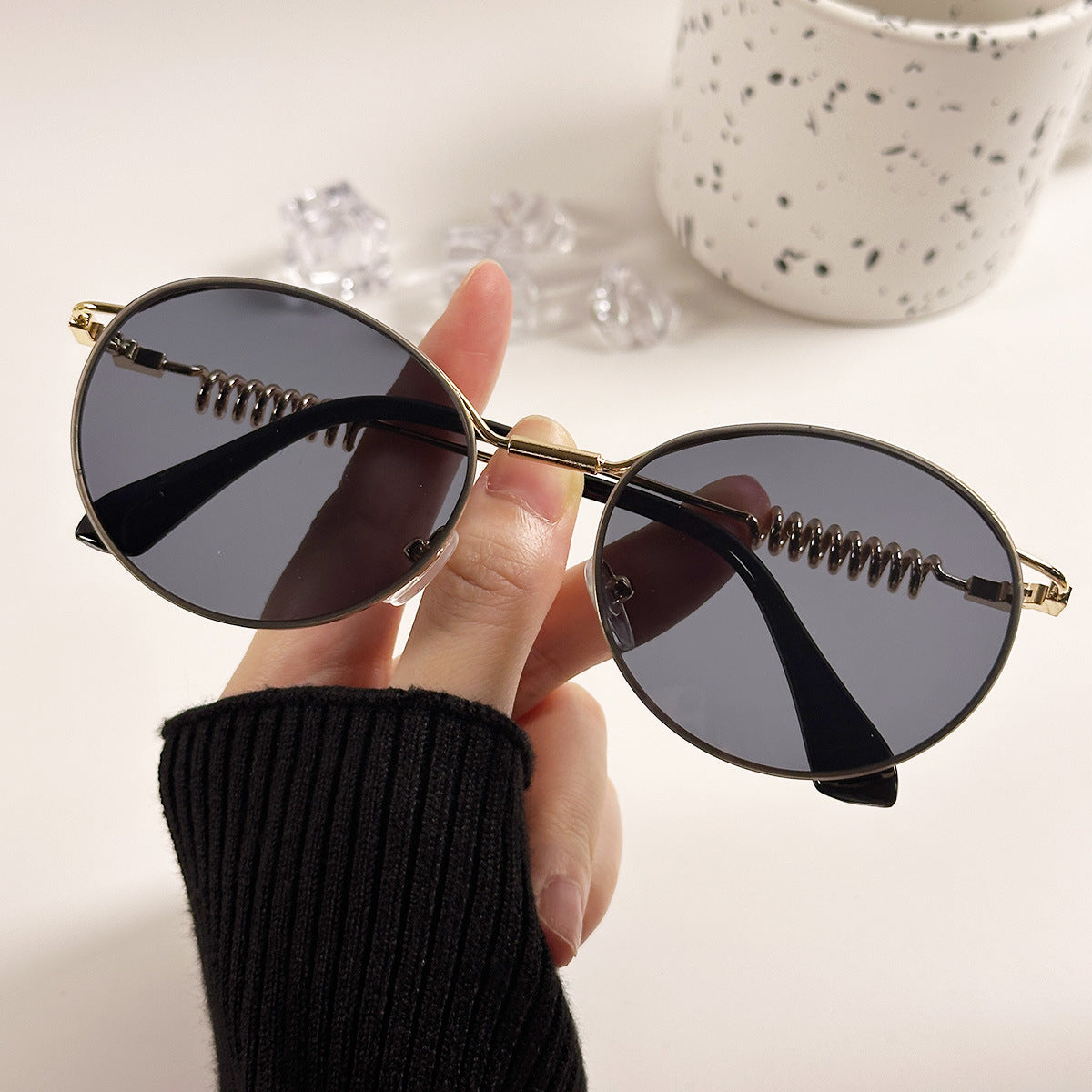 Damen modische glamouröse Sonnenbrille Karnz