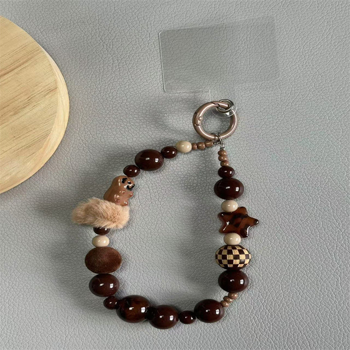 Dekorativer Beaded Schlüsselanhänger Halter Karnz