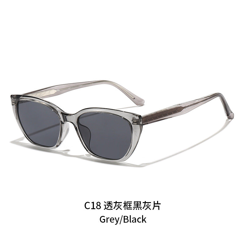 Damen futuristische Sonnenbrille mit markantem Rahmen Karnz