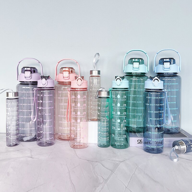 Damen Wasserflasche mit Motivationsdruck Karnz