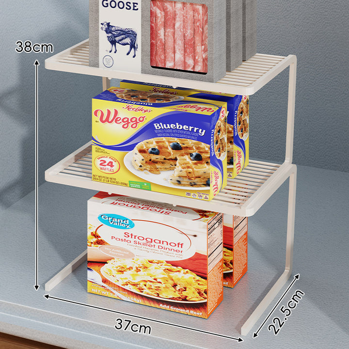 Dreistufiger schlanker eingelassener Arbeitsplatten-Pantry-Regal-Organizer