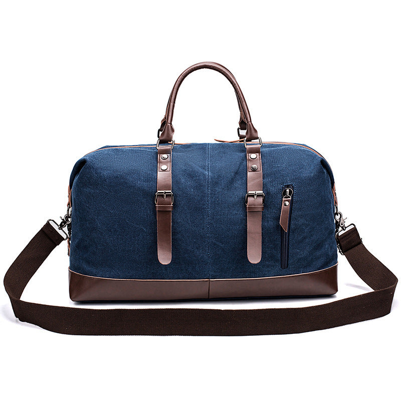 Geräumige Reisetasche Aus Robustem Canvas und Leder Karnz