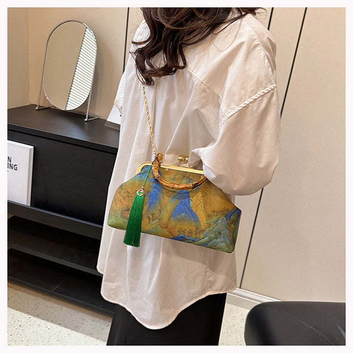 Vintage kunstinspiriertes Handtasche