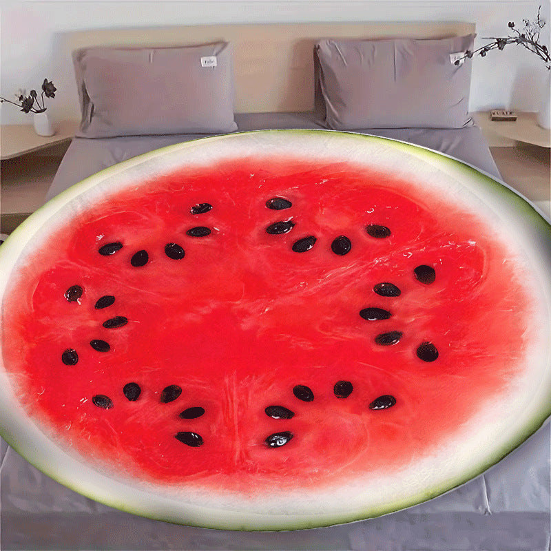 Fun Wassermelonenstück Plüschwurfdecke