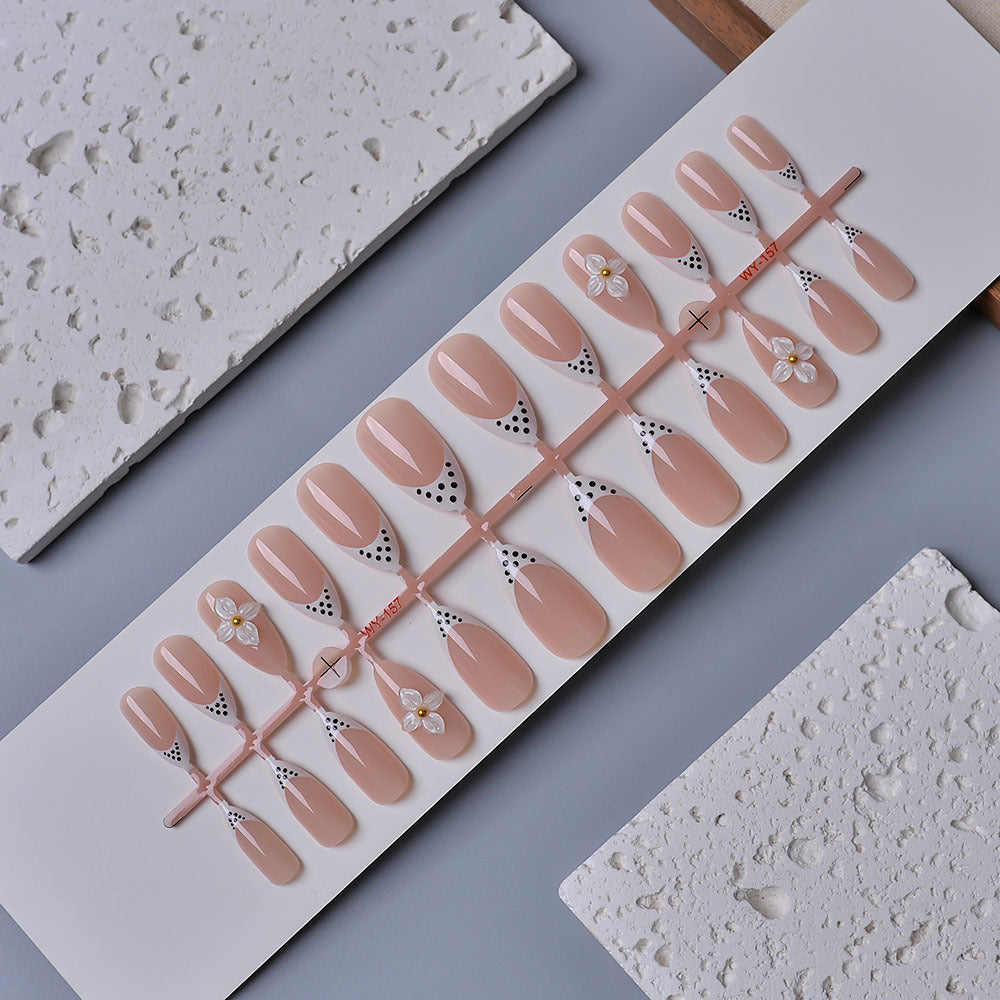 Elegante blumenschmuck Press-On Nägel Karnz