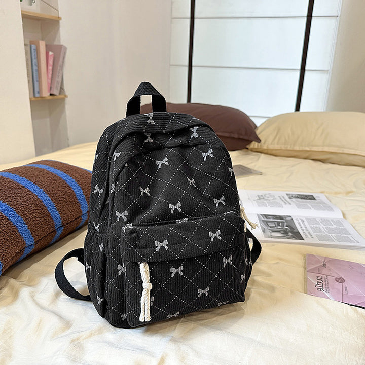 Süßer Mini-Rucksack mit Schleifenmuster