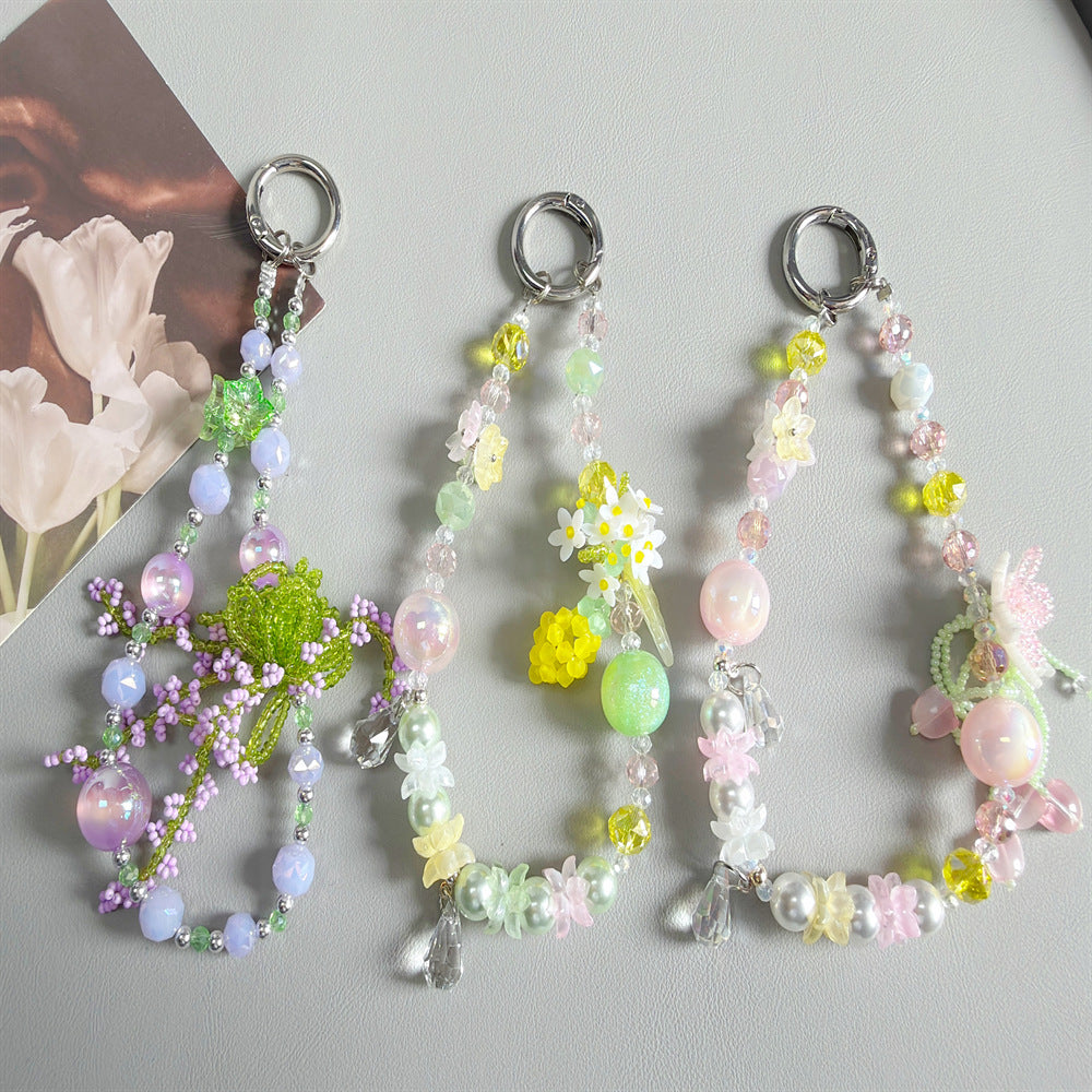 Floral Acryl Charm Schlüsselanhänger Karnz
