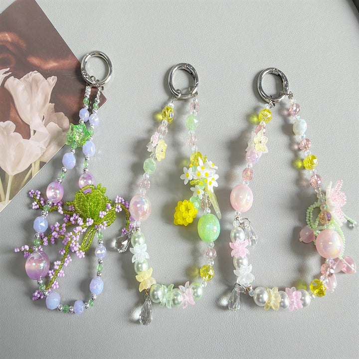 Floral Acryl Charm Schlüsselanhänger Karnz