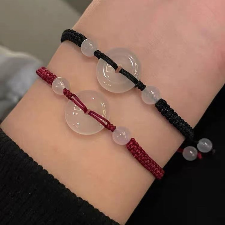 Verstellbares Makramee Perlenarmband Karnz