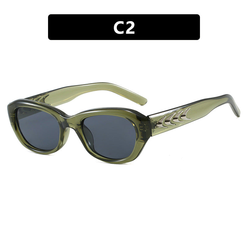 Damen modische Sonnenbrille mit sculpturalen Akzenten Karnz