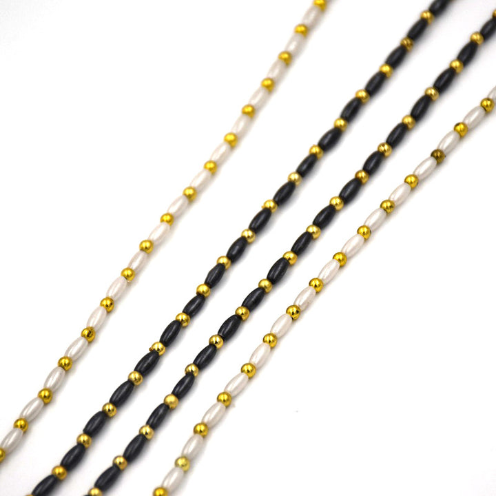 Elegante Perlen-Brillen-Kette Karnz