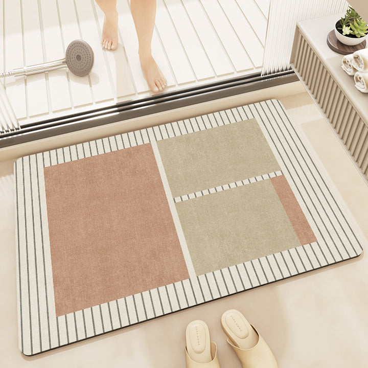 Rutschfester moderner Badteppich Karnz