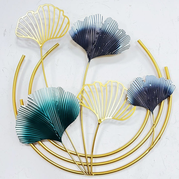 Elegante Botanische Metall Wandkunst Karnz