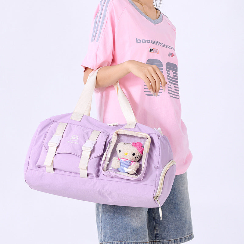Vielseitige Sport-Duffel-Tasche mit transparentem Fach Karnz