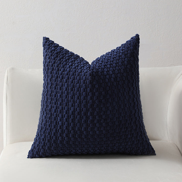 Strukturierter gestrickter Dekorationskissen