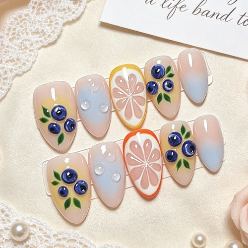 Künstlerisches Press-On Nagelkunst Set
