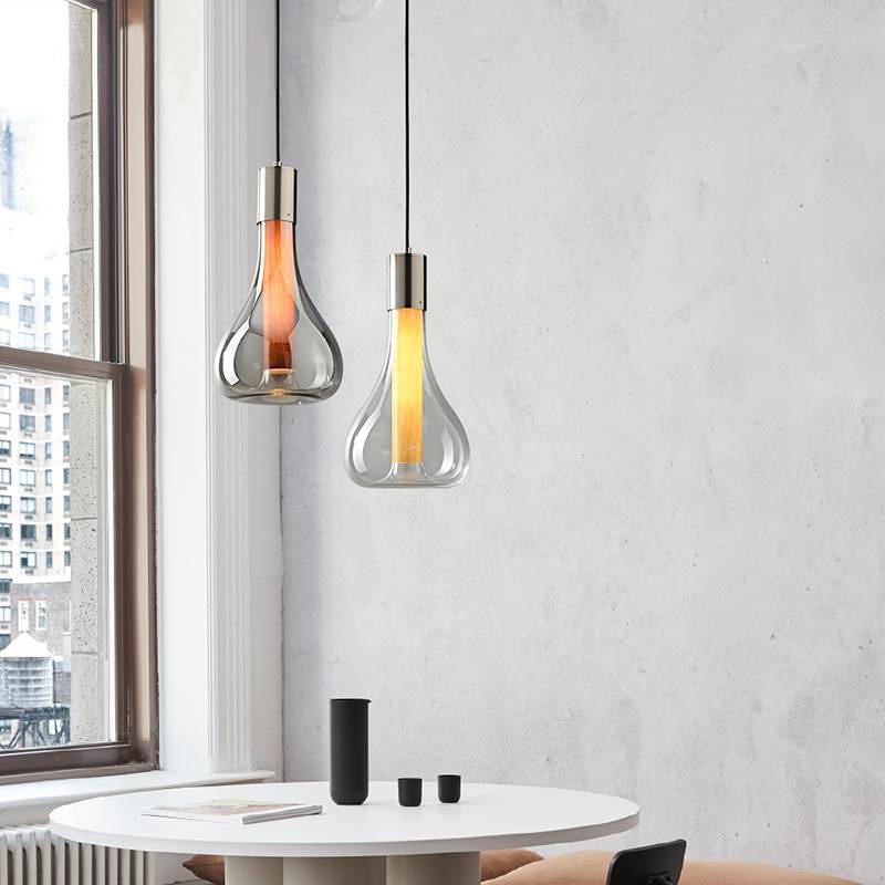 Elegante abstrakte LED-Kronleuchter