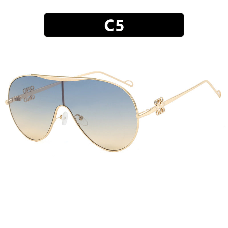 Damen UV-Schutz Sonnenbrille im modischen Pilotenstil Karnz