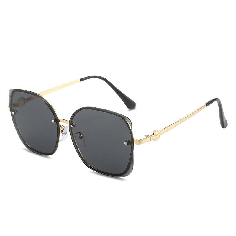 Bold Übergroße Geometrische Sonnenbrille Karnz