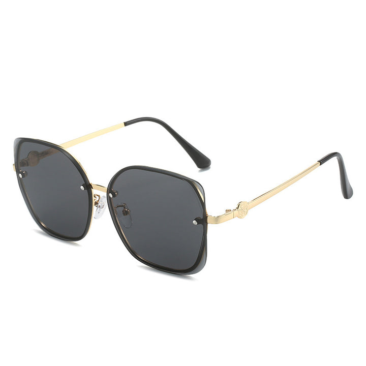 Bold Übergroße Geometrische Sonnenbrille Karnz