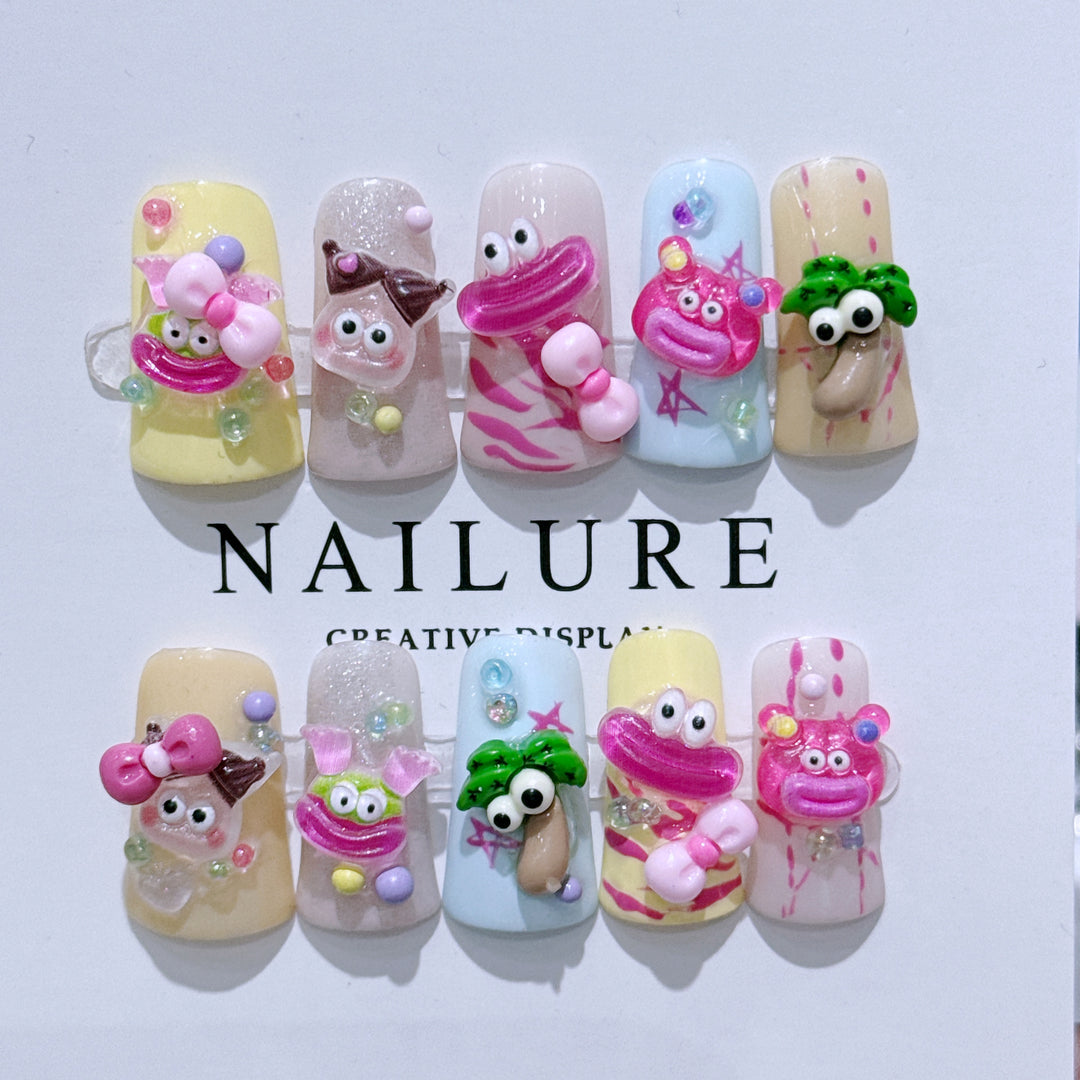 Künstlerisches 3D-Nagelkunstset