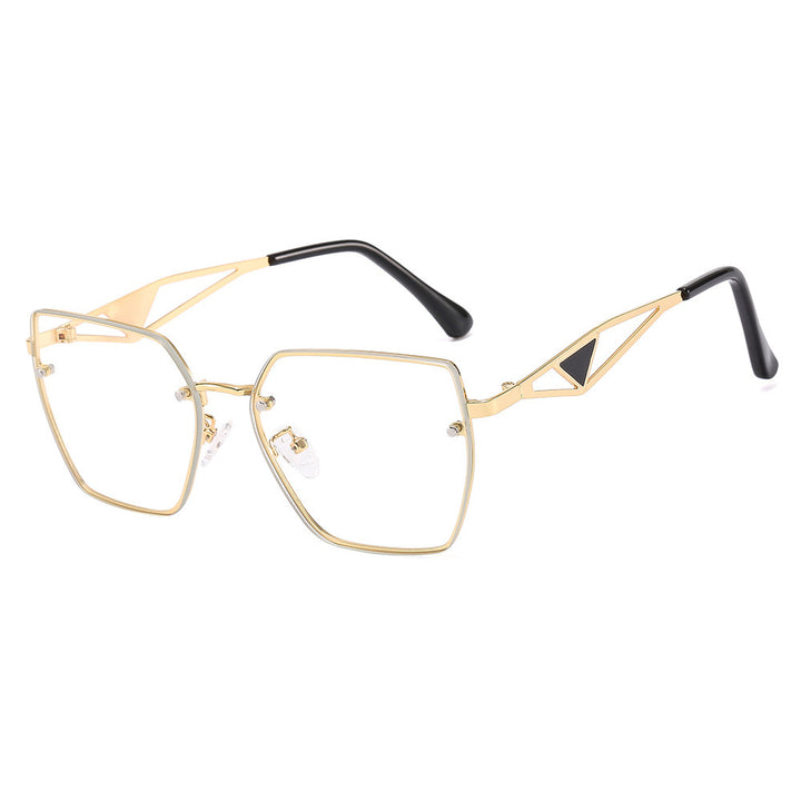 Damen geometrische Sonnenbrille mit filigranem Design Karnz