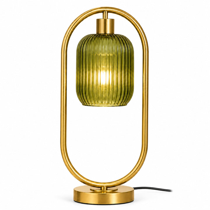 Moderne Glas Rippentischlampe