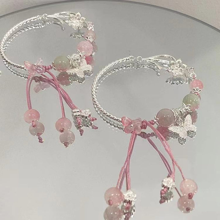 Florale Charm Wickelarmband Karnz