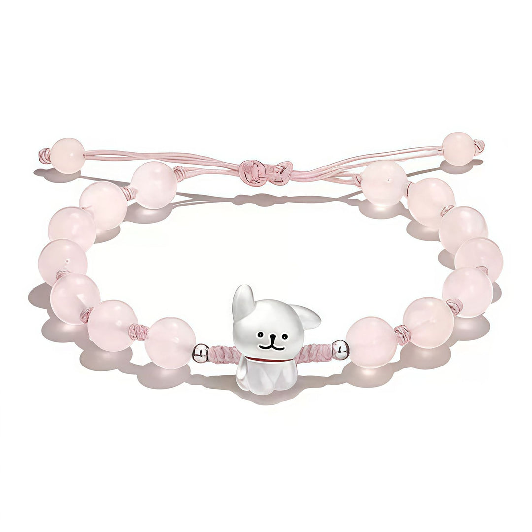 Verspieltes Hund Charm Perlen Armband Karnz