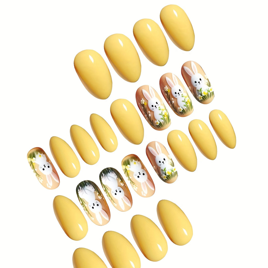 Künstlerisches Häschen-Themen Druck-Nagelkunstset Karnz