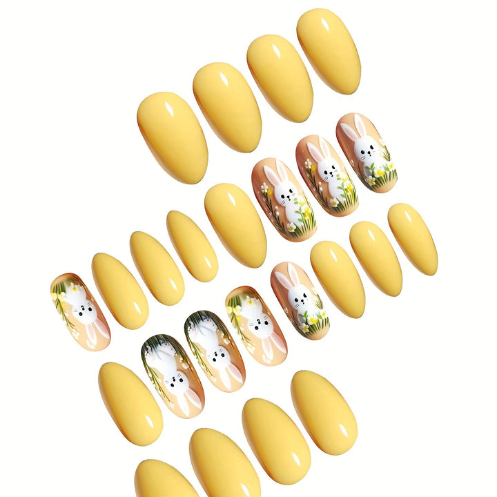 Künstlerisches Häschen-Themen Druck-Nagelkunstset Karnz