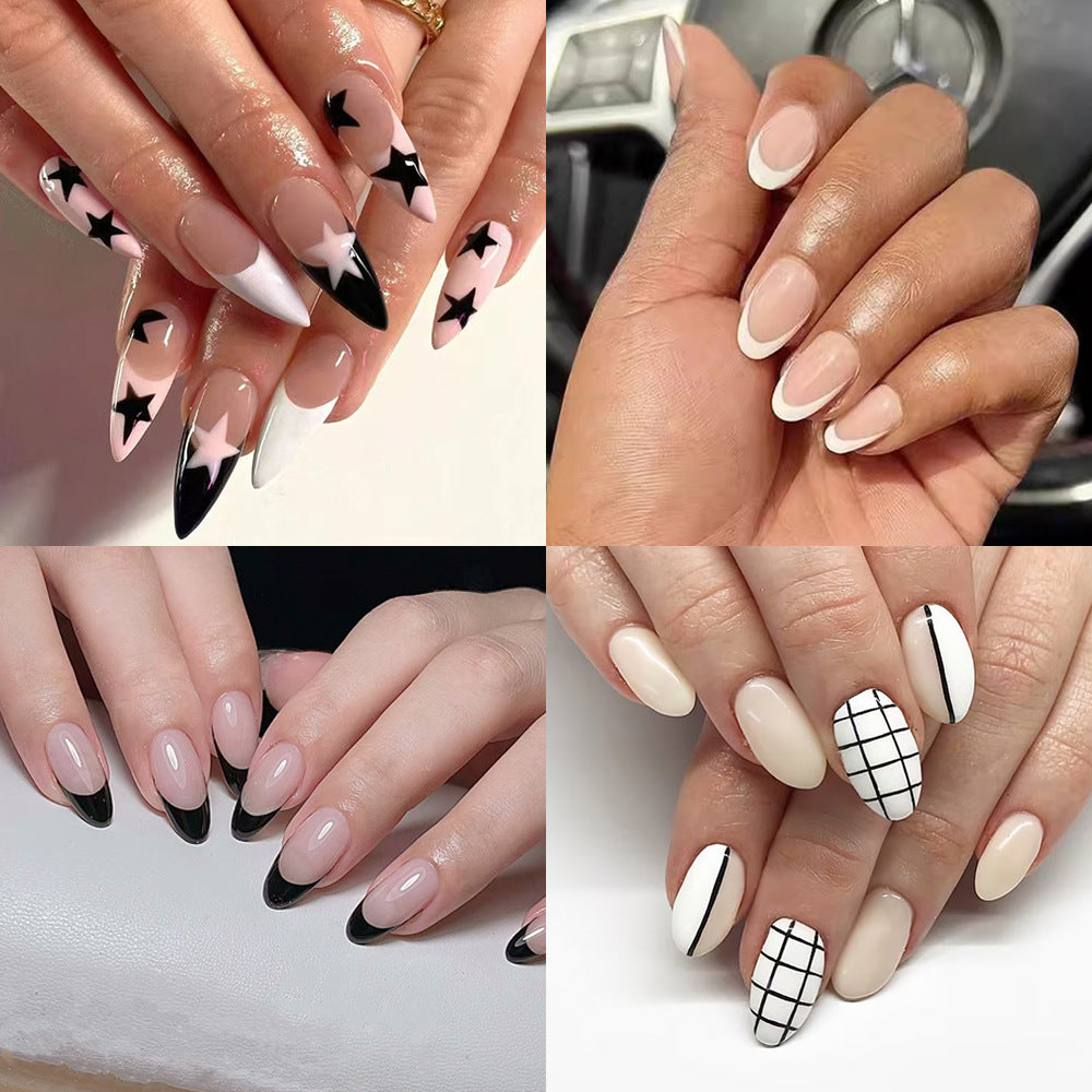 Kreative Sternmuster Nagelkunst Karnz