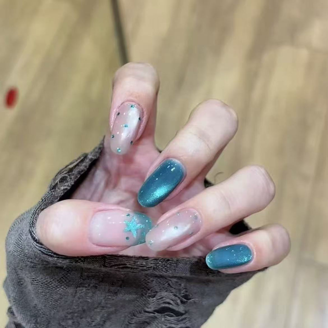 Künstlerisches Ombre Glitter Nagelkunst Set Karnz