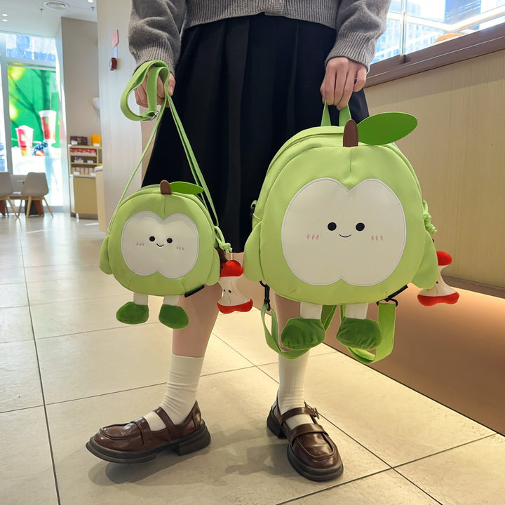 Plüsch Rucksack Im Fröhlichen Apfel-Design Karnz
